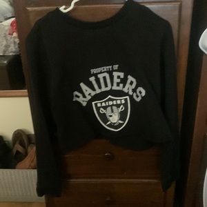 Raiders Crop Sweater